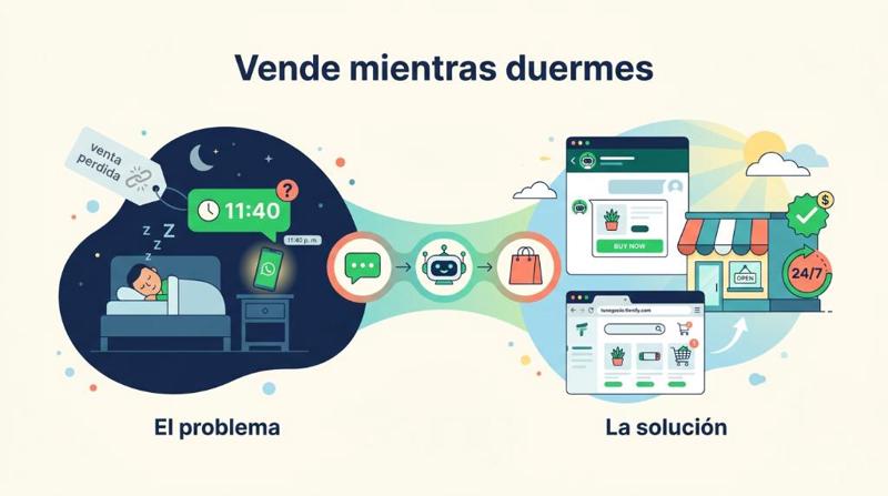 Cómo vender por WhatsApp sin perder las ventas de la madrugada