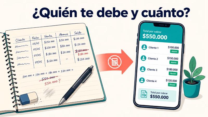 Cómo llevar las cuentas de las deudas de tus clientes en un cuaderno